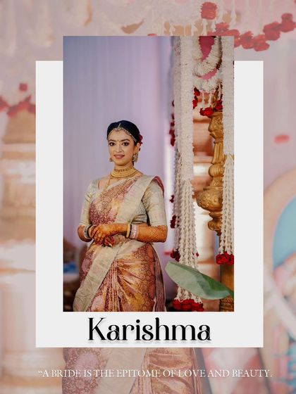 An elegant portrait of the bride standing by traditional decor. The soft lighting and classic pose highlight her grace and the beauty of her attire.