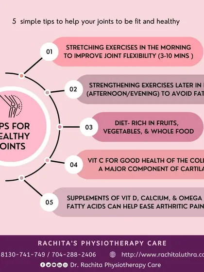 Here are 5 simple tips for healthy joints, especially as winter approaches. This includes stretching, strengthening, a healthy diet, and proper supplementation.