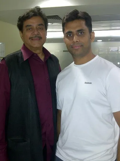 With the legendary actor and personality, Shatrughan Sinha. It's an honor to work with clients from all walks of life.