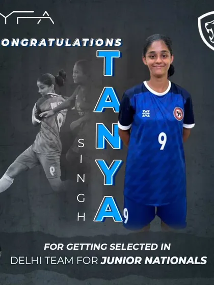 We are incredibly proud to see our players succeed at the highest levels. This is Tanya Singh, our wonder girl, who was selected for the Delhi team for the Junior Nationals. Her success is a testament to her hard work and our training philosophy.