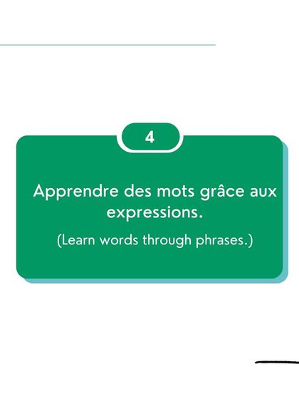 Learn words through phrases. Instead of memorizing isolated words, learn them in the context of a sentence. This helps you understand how to use them correctly.
