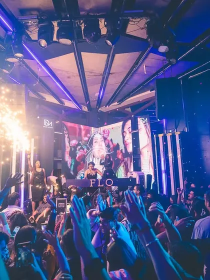 Sparklers and hands in the air make for an epic party moment.