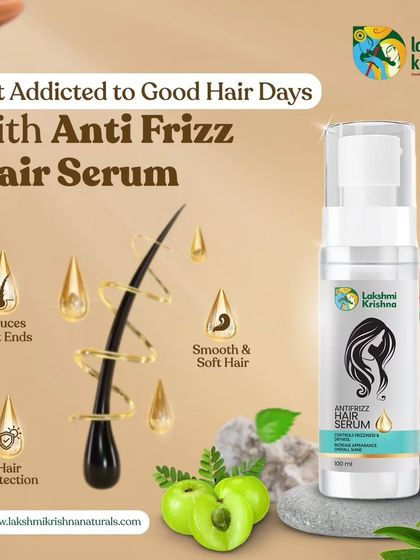 Get addicted to good hair days with my Anti-Frizz Hair Serum. It provides hair protection while reducing split ends, leaving your hair smooth, soft, and manageable.