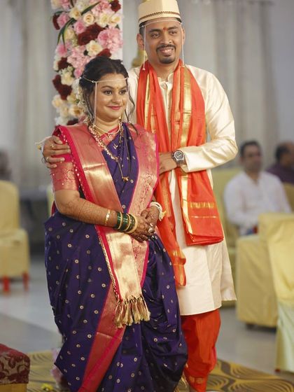A candid moment during the wedding ceremony. The bride's makeup is designed to be long-lasting and picture-perfect throughout the day's events.