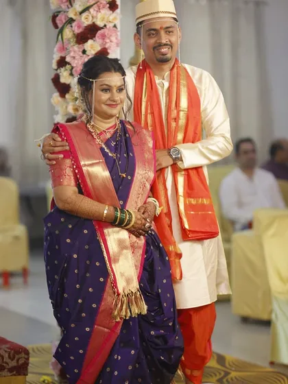 A candid moment during the wedding ceremony. The bride's makeup is designed to be long-lasting and picture-perfect throughout the day's events.