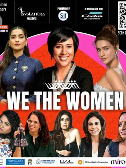 Another poster from the 'We The Women' event. Being part of such a prestigious lineup is a testament to my professionalism and appeal for high-profile events.