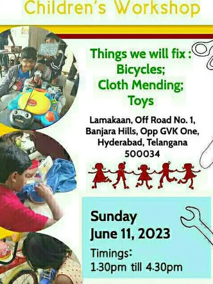 The countdown begins for our Sunday Repair Cafe workshop in Hyderabad. We build excitement in the community for our upcoming events.