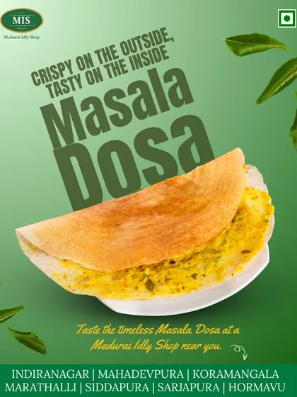 The perfect Masala Dosa is a work of art. I ensure ours is always crispy on the outside, with a flavorful and hearty potato masala filling, just waiting to be dipped in our fresh chutneys and sambar.