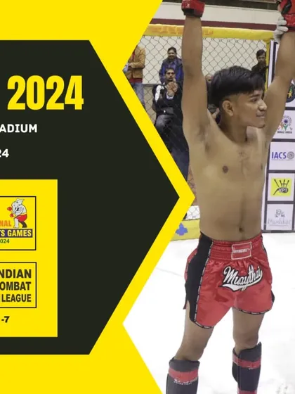 An announcement for the National Martial Arts Games and Indian Combat League, two of the premier competitive events we organize.