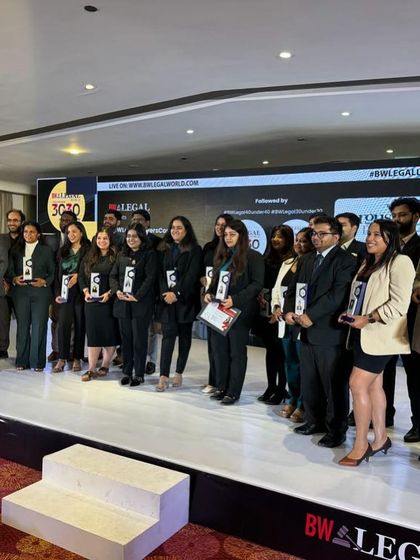 Standing with fellow honorees of the BW Legal 30 Under 30 list. It was inspiring to be among such a talented group of young legal professionals.