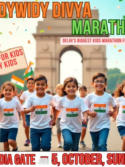 We believe in fitness, fun, and giving back with our Divya Marathon at India Gate. This is Delhi's biggest kids' marathon for charity, where children aged 2 to 15 run to support a greater cause, making it a powerful community event for families.