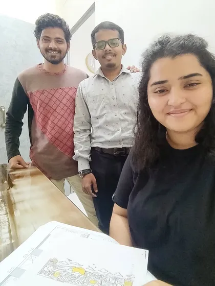 This is my dedicated team. Together, we work on creating authentic and genius design solutions for our clients. I am proud of the passion and hard work they bring to the office every day.