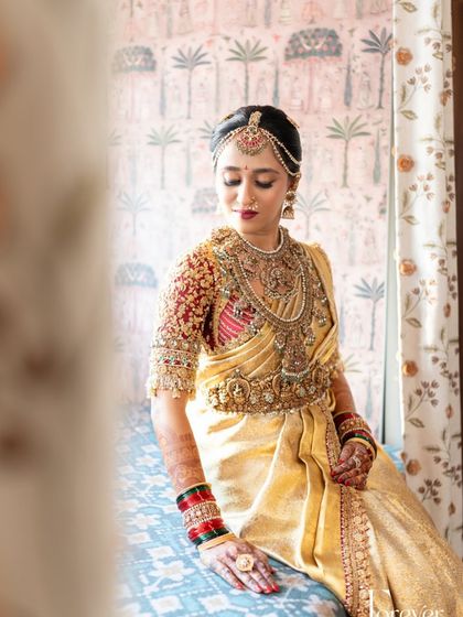 Additional views showcasing the variety and detail of my heirloom bridal sarees. Each image captures a different angle, moment, or detail, from full portraits to close ups of the fabric and embroidery, illustrating the complete story of each bride's custom creation.