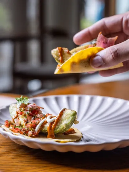Vegetarian tacos? Yes please! My avocado tacos are a delicious and satisfying option for everyone.