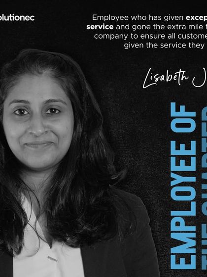 Lisabeth Jacob is honored as "Employee of the Quarter" for 2023. We celebrate her dedication to ensuring our customers receive the service they expect.