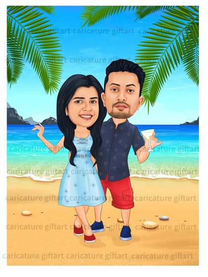 Sreeni - Custom Digital Portraits & Illustrations Wedding & Engagement Caricatures photo 33
