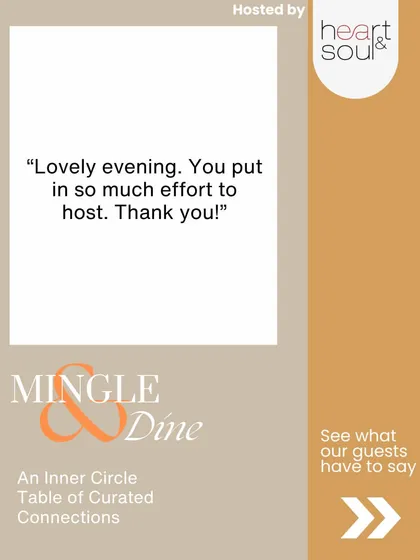 Simple, heartfelt feedback that means so much. Knowing my guests had a "lovely evening" is the best reward for the effort I put into hosting.