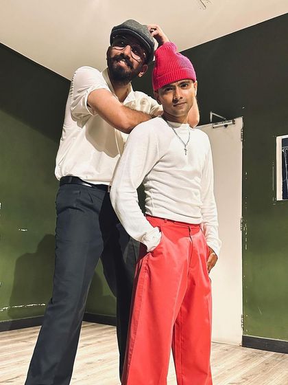 Another picture from the "Bade Miyaan : Chote Miyaan" series. I believe in mentorship and the importance of building connections across generations of dancers.