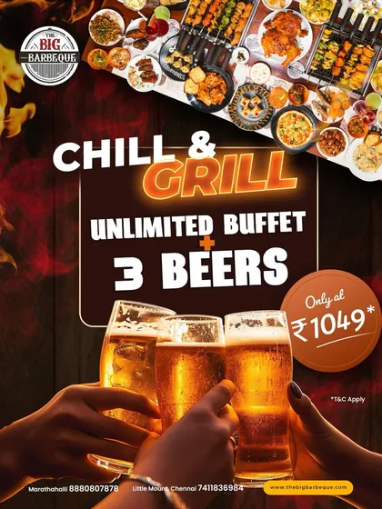 Gather your gang. Our buffet and beer combo for ₹1049 is made for good times and great memories.