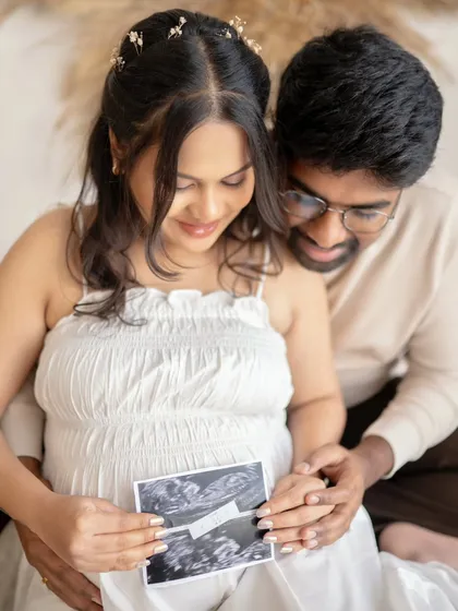 Bringing personal items like an ultrasound scan makes the session uniquely yours. It’s the first picture of your baby, and including it in your maternity portraits tells such a complete and beautiful story of your journey.