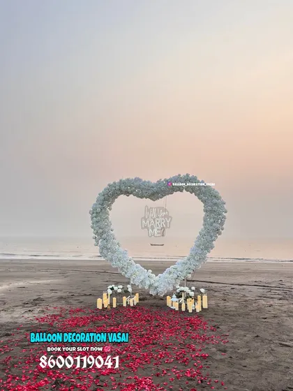 Every detail matters for the perfect proposal. We complete the romantic scene with scattered rose petals and dozens of candles for a truly magical atmosphere.