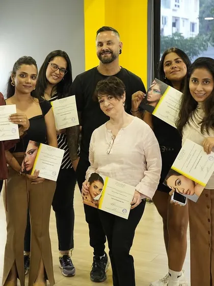 More proud graduates from our Bangalore academy, holding their certificates and ready to take on the world.