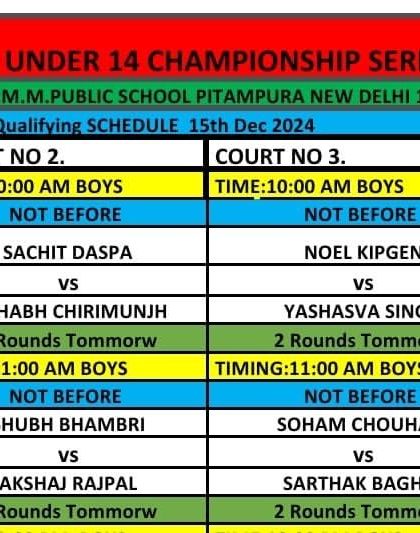 Tournament Schedules & Information photo 6