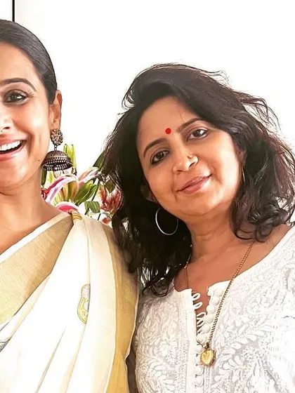 A beautiful moment with the gorgeous Vidya Balan after a fulfilling Vishu Sadya. Her warmth and appreciation for the food made all the hard work in the kitchen worth it.