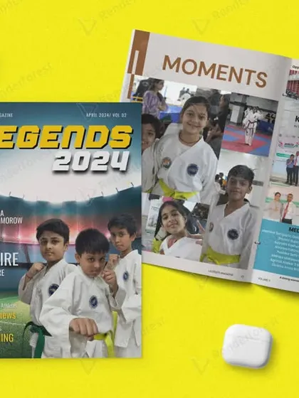 A glimpse of our academy's annual magazine, "Legends 2024". We document our journey, celebrate our achievements, and inspire the next generation of athletes.