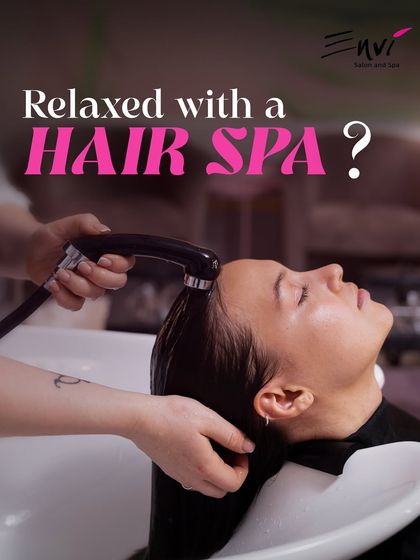 Relaxed with a hair spa? It's the perfect way to de-stress while giving your hair a powerful dose of nourishment and hydration.
