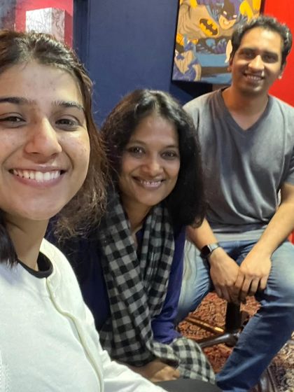 Starting the new year right, in the studio with these crazy, lovely people. Here's to more music and collaboration.