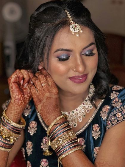 Himabindu - Bridal Makeup Engagement & Reception Glam photo 46