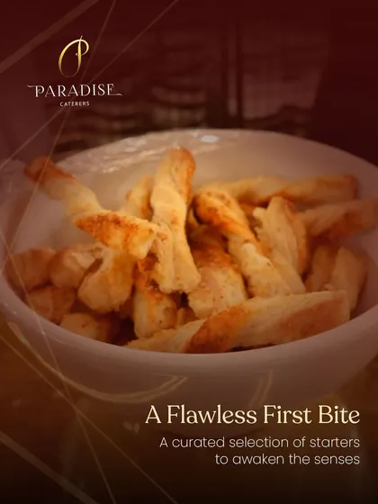 A flawless first bite. These flaky, twisted puff pastry sticks are seasoned with spices, designed to awaken the senses and start the culinary journey.