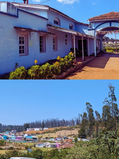 A collage showcasing the colonial architecture and rolling green hills of Kodaikanal. It truly feels like the "Princess of Hill Stations."