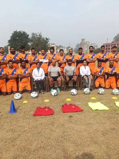 Our coaches undergoing an AIFF D license course. We invest in our coaches' development to ensure the best training for our players.
