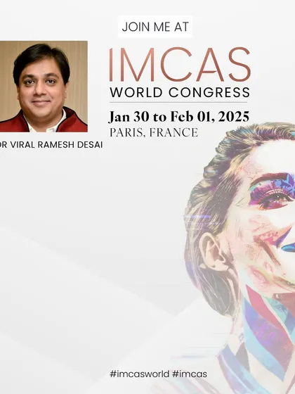 This is the official announcement for my participation in the IMCAS World Congress 2025. My role as a faculty member and board member involves curating scientific programs and leading sessions to educate fellow surgeons.