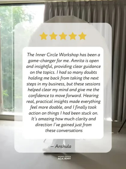 A member shares how the Inner Circle gave her the confidence and clarity to move forward in her business.