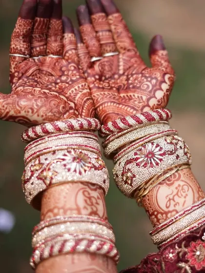 The stain is everything! This is the result of my special organic henna cones and aftercare tips. I make sure every bride gets this deep, rich colour that looks stunning in wedding photos.
