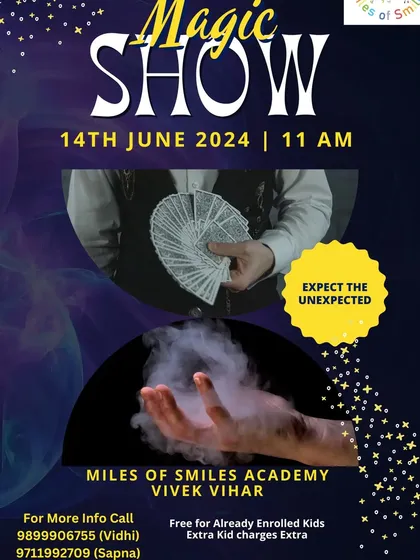 Expect the unexpected at our Magic Show! A truly magical event that leaves the kids amazed and full of wonder.