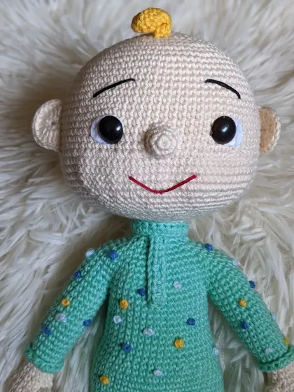 A close-up of the second JJ doll version.