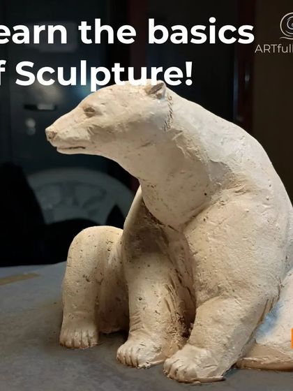 An announcement for a special two-day sculpting workshop. We often host guest instructors who are experts in specific techniques, like sculpting a realistic polar bear.