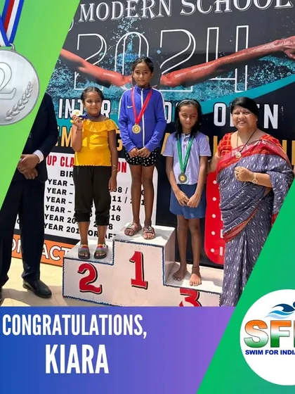 Kiara on the podium with her silver medal. Every competition is a learning experience and a chance to grow.