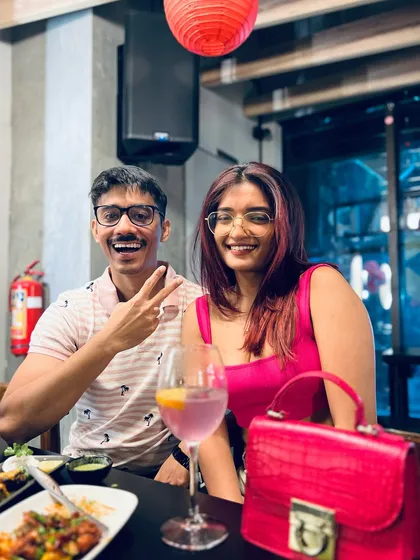 The month of love is always amazing here. A couple enjoying a date night with great food, drinks, and vibes.