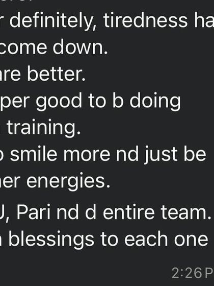 This member lists the benefits she's experienced: less pain, more strength, reduced tiredness, better moods, and higher energy. She calls our team a blessing to the community.