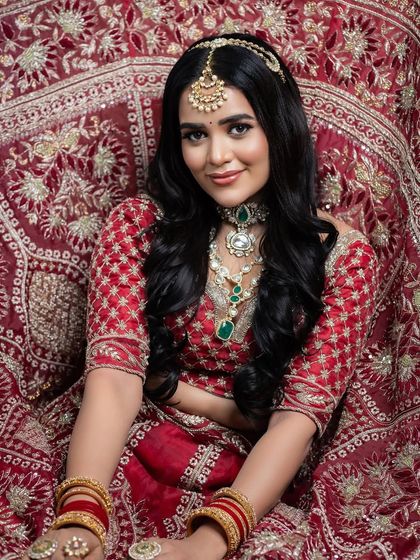 The final portrait from this stunning North Indian bridal shoot.