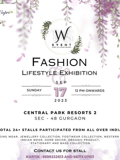 This poster details the wide range of product categories available, from wedding wear to home decor, to attract a broad audience.