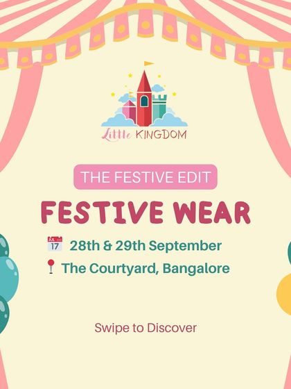 Announcing the Festive Wear category. My events are the perfect place to find vibrant and beautiful outfits for your little ones for any celebration.