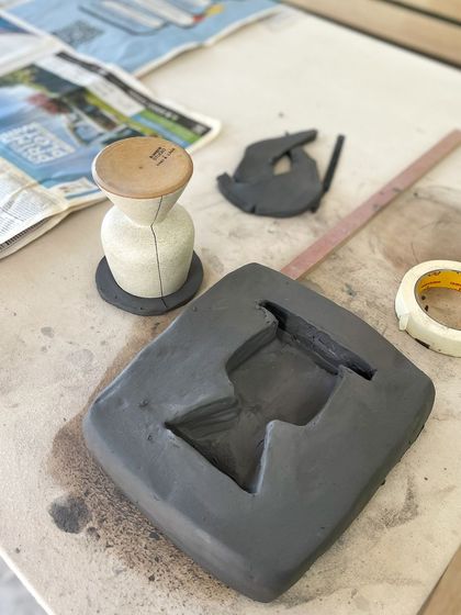 The process of making a two-part plaster mold for slip-casting. It's a precise, technical skill that I'm excited to incorporate into my practice.
