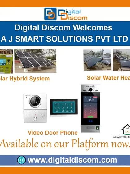AJ Smart Solutions also brings solar hybrid systems, solar water heaters, and smart video door phones to our marketplace.