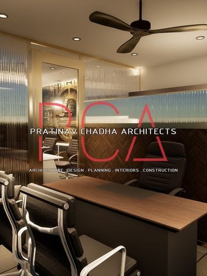 Another angle of the private cabin render, showing its connection to the rest of the office.